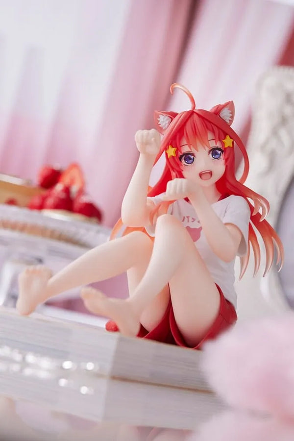 Gotoubun no Hanayome ∬ - Nakano Itsuki - Desktop Cute - Cat room wear ver. (Taito)ㅤ – Taito – ActionFigureBrasil