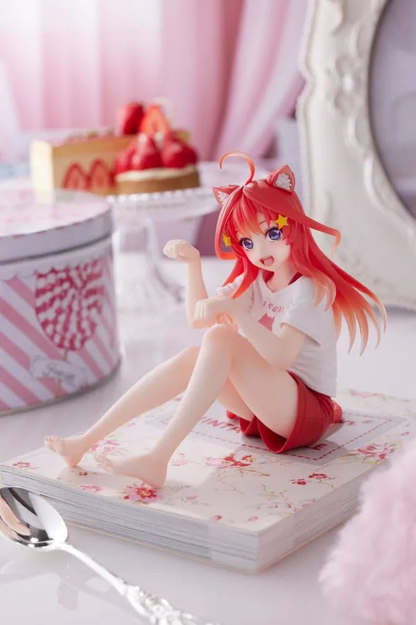 Gotoubun no Hanayome ∬ - Nakano Itsuki - Desktop Cute - Cat room wear ver. (Taito)ㅤ – Taito – ActionFigureBrasil