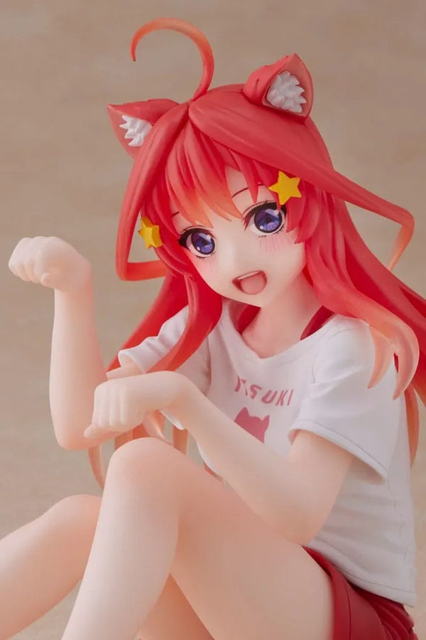 Gotoubun no Hanayome ∬ - Nakano Itsuki - Desktop Cute - Cat room wear ver. (Taito)ㅤ – Taito – ActionFigureBrasil
