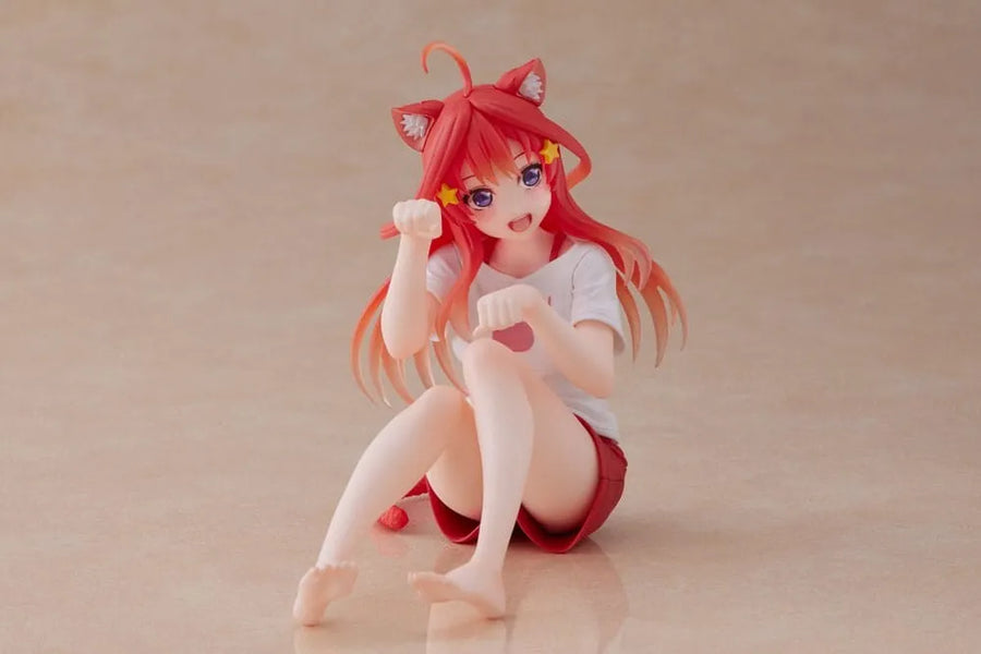 Gotoubun no Hanayome ∬ - Nakano Itsuki - Desktop Cute - Cat room wear ver. (Taito)ㅤ – Taito – ActionFigureBrasil
