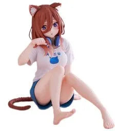 Gotoubun no Hanayome ∬ - Nakano Miku - Desktop Cute - Cat room wear ver. (Taito)ㅤ – Taito – ActionFigureBrasil
