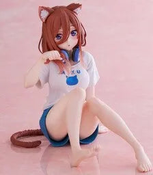 Gotoubun no Hanayome ∬ - Nakano Miku - Desktop Cute - Cat room wear ver. (Taito)ㅤ – Taito – ActionFigureBrasil — ângulo diferente