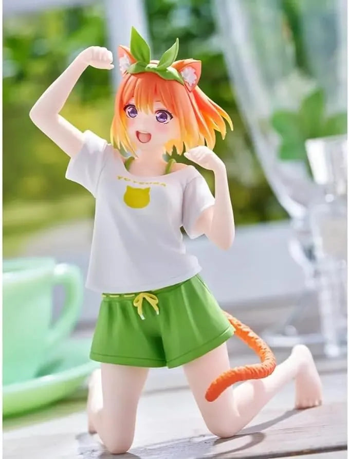 Gotoubun no Hanayome ∬ - Nakano Yotsuba - Desktop Cute - Cat room wear ver. (Taito)ㅤ – Taito – ActionFigureBrasil