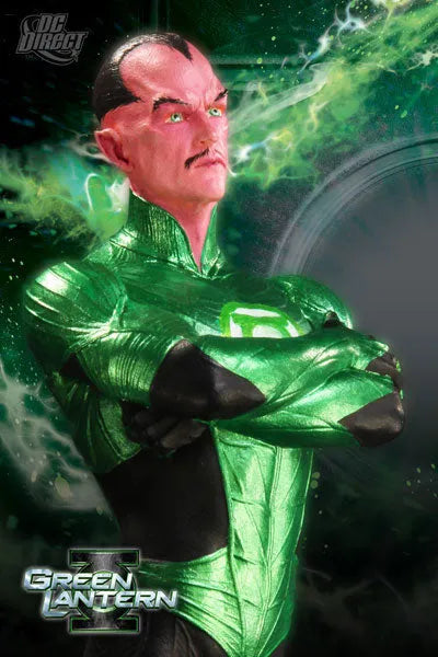 Green Lantern Mini-Bust Sinestro (Movie Ver.)ㅤ – DC Direct – ActionFigureBrasil — ângulo diferente