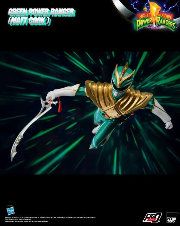 Green Power Ranger (Matt Cook) PX Exclusive - LIMITED EDITION: 500 – Threezero – ActionFigure Brasil