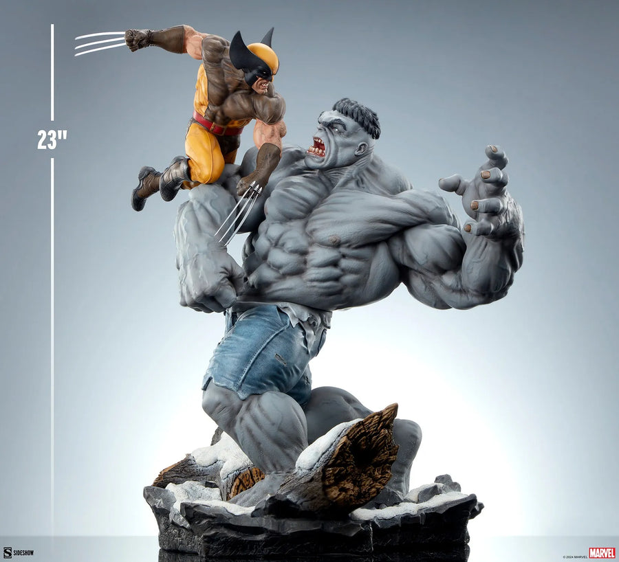 Grey Hulk vs Wolverine - LIMITED EDITION: 1000 – Sideshow Collectibles – ActionFigure Brasil