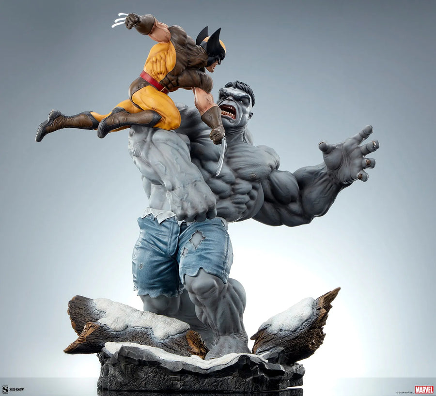 Grey Hulk vs Wolverine - LIMITED EDITION: 1000 – Sideshow Collectibles – ActionFigure Brasil