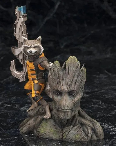 Guardians of the Galaxy - Groot - Rocket Raccoon - ARTFX+ - Guardians of the Galaxy ARTFX+ - 1/10 (Kotobukiya)ㅤ – Kotobukiya – ActionFigureBrasil