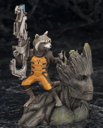 Guardians of the Galaxy - Groot - Rocket Raccoon - ARTFX+ - Guardians of the Galaxy ARTFX+ - 1/10 (Kotobukiya)ㅤ – Kotobukiya – ActionFigureBrasil