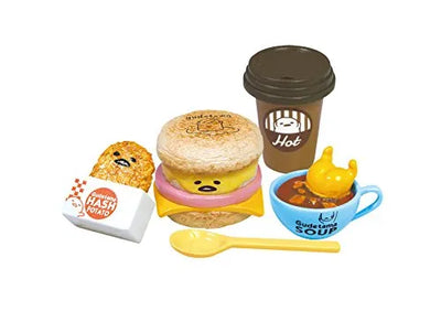 Gudetama - Gudetama Burger Shop - Miniature - Re-Ment Sanrio Series - 7 - Mega Burger Set (Re-Ment)ㅤ – Re-Ment – ActionFigureBrasil — acessórios