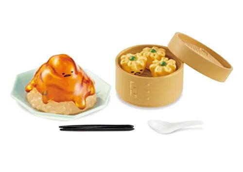 Gudetama - Gudetama Chinese Restaurant - Miniature - Re-Ment Sanrio Series - 1 - Tomato Egg (Re-Ment)ㅤ – Re-Ment – ActionFigureBrasil