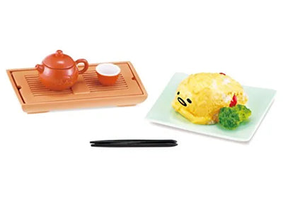 Gudetama - Gudetama Chinese Restaurant - Miniature - Re-Ment Sanrio Series - 1 - Tomato Egg (Re-Ment)ㅤ – Re-Ment – ActionFigureBrasil — ambientada