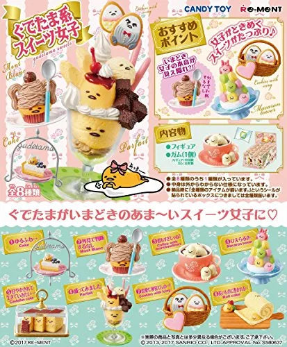 Gudetama - Gudetama-kei Sweets Joshi - Miniature - Re-Ment Sanrio Series - 1 - Cake (Re-Ment)ㅤ – Re-Ment – ActionFigureBrasil