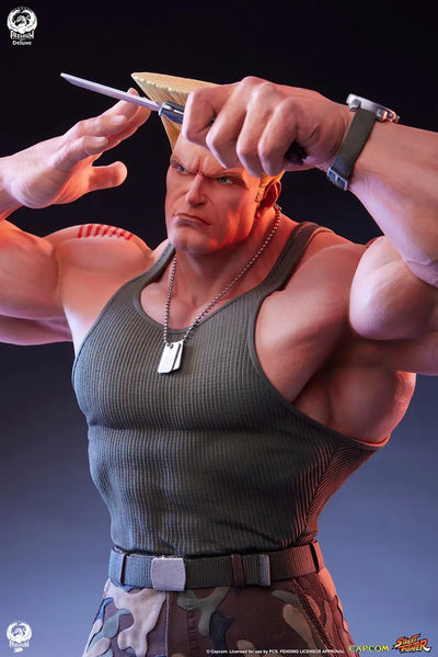 Guile Deluxe Edition - LIMITED EDITION: 500 (Deluxe Edition) – PCS – ActionFigure Brasil — ângulo diferente