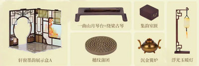 Guo Feng Ya Series Acrylic Diorama Writing in an Elegant Peaceful Pavilion Set A+Bㅤ – QINGCANG – ActionFigureBrasil