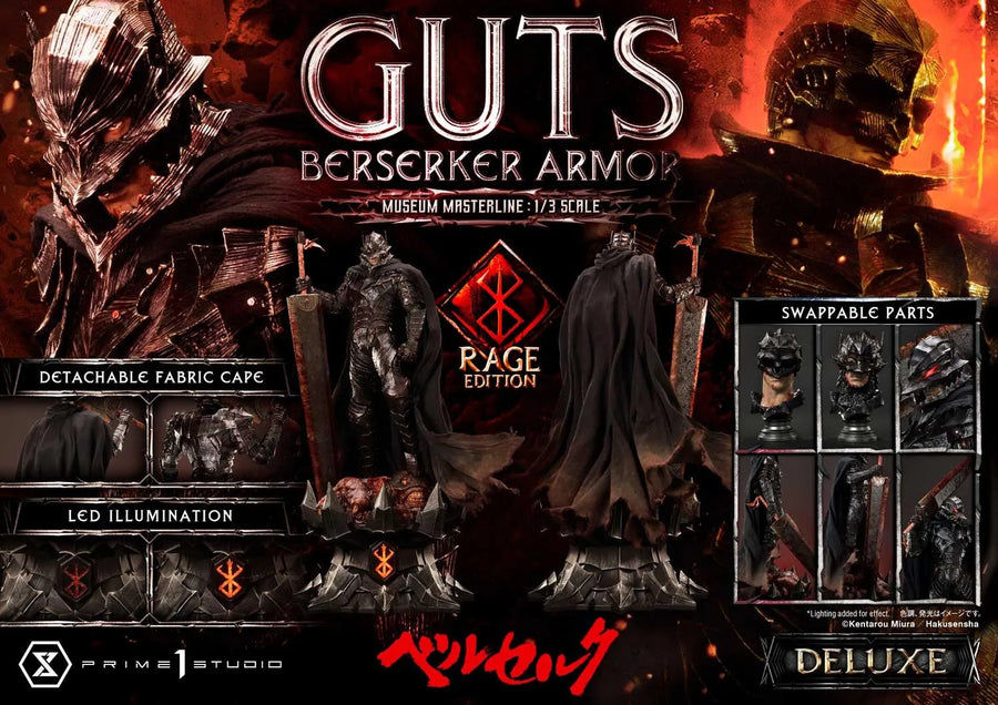 Guts, Berserker Armor (Deluxe Bonus Version) Berserk – Prime1Studio – ActionFigure Brasil