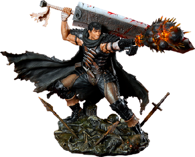 Guts (Black Swordsman Version) – Medicos Entertainment – ActionFigure Brasil — com base expositora