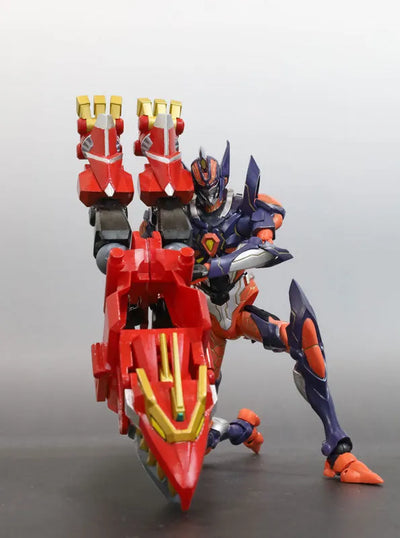 HAF (Hero Action Figure) - Gridknight - Dynazenon Ver. (EVOLUTION TOY)ㅤ – Evolution Toy – ActionFigureBrasil — com base expositora