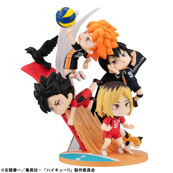 Haikyuu!! - Hinata Shouyou - Kageyama Tobio - Kozume Kenma - Kuroo Tetsurou - FigUnity (MegaHouse)ㅤ – MegaHouse – ActionFigureBrasil