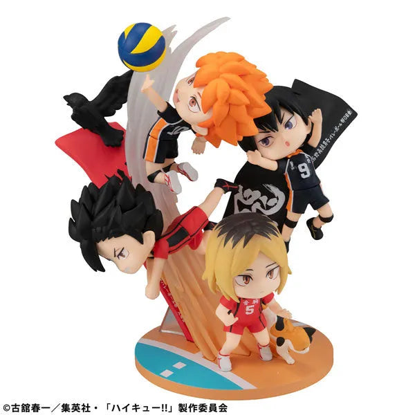 Haikyuu!! - Hinata Shouyou - Kageyama Tobio - Kozume Kenma - Kuroo Tetsurou - FigUnity (MegaHouse)ㅤ – MegaHouse – ActionFigureBrasil