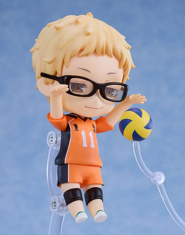Haikyuu!! - Tsukishima Kei - Nendoroid #2817 - The New Karasuno Ver. (Good Smile Company, Orange Rouge)ㅤ – Orange Rouge – ActionFigureBrasil