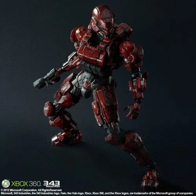 Halo 4 - Spartan Solider - Play Arts Kai - Red (Square Enix)ㅤ – Square Enix – ActionFigureBrasil — ângulo diferente