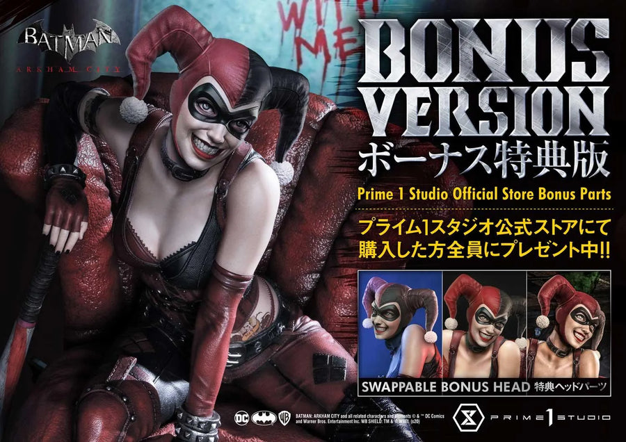 Harley Quinn (Deluxe Bonus Version) Batman: Arkham City – Prime1Studio – ActionFigure Brasil