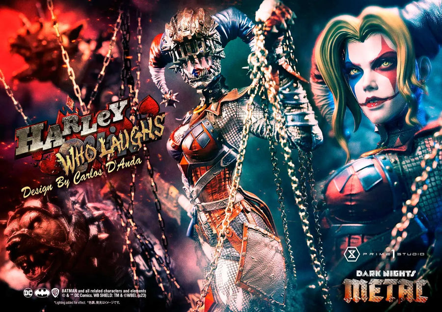 Harley Quinn Who Laughs (Deluxe Bonus Version) Dark Nights: Metal (Comics) – Prime1Studio – ActionFigure Brasil