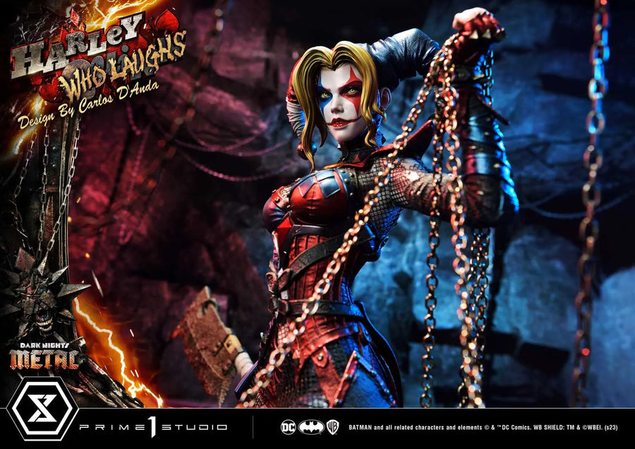 Harley Quinn Who Laughs (Deluxe Bonus Version) Dark Nights: Metal (Comics) – Prime1Studio – ActionFigure Brasil