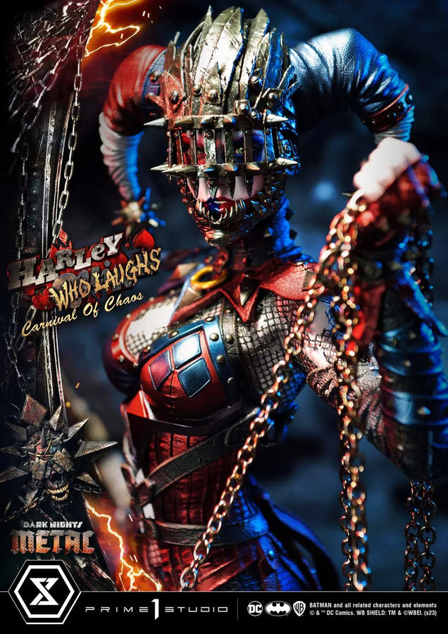 Harley Quinn Who Laughs (Deluxe Bonus Version) Dark Nights: Metal (Comics) – Prime1Studio – ActionFigure Brasil