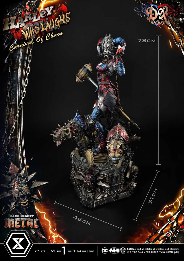 Harley Quinn Who Laughs (Deluxe Bonus Version) Dark Nights: Metal (Comics) – Prime1Studio – ActionFigure Brasil