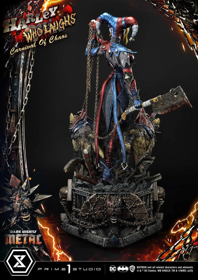 Harley Quinn Who Laughs (Deluxe Bonus Version) Dark Nights: Metal (Comics) – Prime1Studio – ActionFigure Brasil