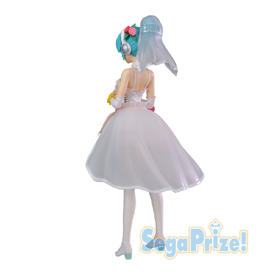 Hatsune Miku -Project DIVA- Arcade Future Tone - Hatsune Miku - SPM Figure - White Dress (SEGA)ㅤ – SEGA – ActionFigureBrasil — ângulo diferente