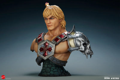 He-Man Legends - LIMITED EDITION: 500 – Tweeterhead – ActionFigure Brasil — com base expositora