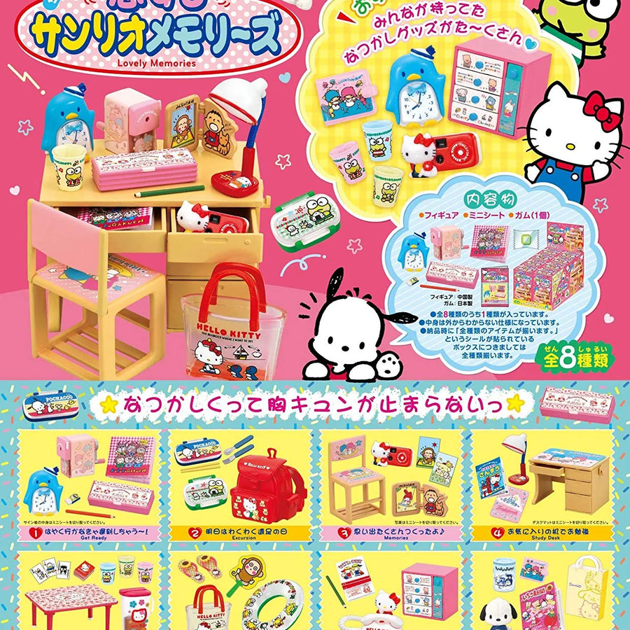 Hello Kitty - Keroppi Hasunoue - Pochacco - Lovely Memories - Miniature - Re-Ment Sanrio Series - 2 - Excursion (Re-Ment)ㅤ – Re-Ment – ActionFigureBrasil
