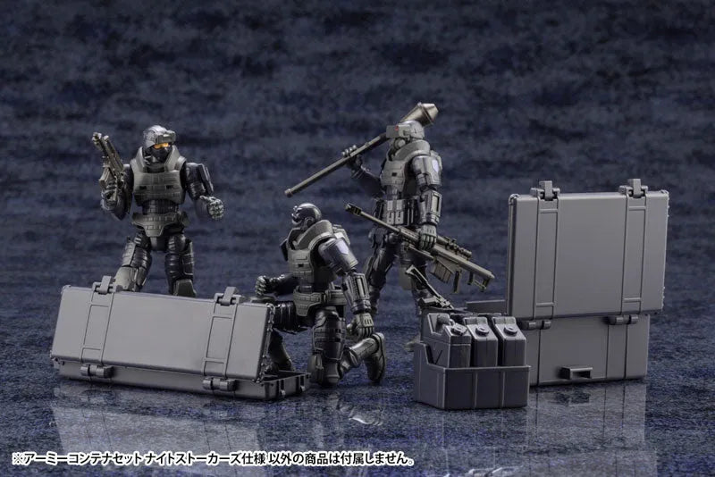 Hexa Gear - Army Container Set - 1/24 - Night Stalkers Ver. (Kotobukiya)ㅤ – Kotobukiya – ActionFigureBrasil