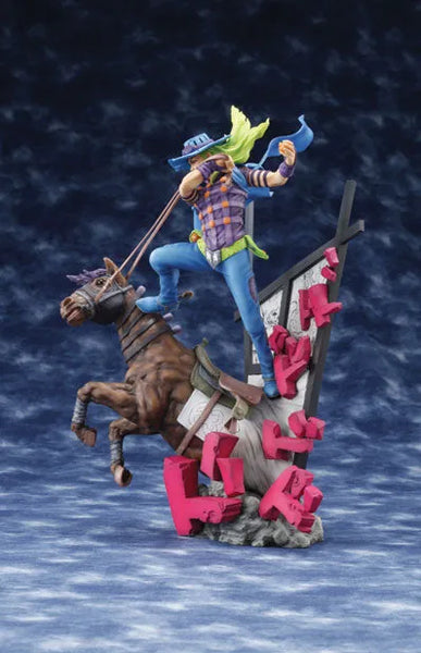 High Standard Statue "JoJo's Bizarre Adventure Part7 Steel Ball Run" Gyro Zeppeli Araki Color Ver.ㅤ – Skynet – ActionFigureBrasil — detalhe do produto