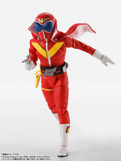 Himitsu Sentai Gorenger - Akarenger - S.H.Figuarts - S.H.Figuarts Shinkocchou Seihou - Super Sentai 50th Anniversary Ver. (Bandai Spirits)ㅤ – Bandai Spirits – ActionFigureBrasil — com base expositora
