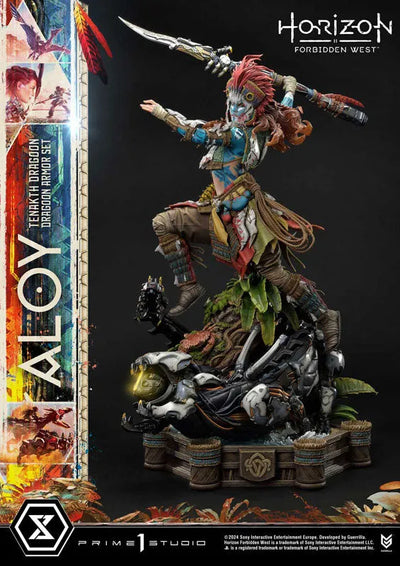 Horizon Forbidden West - Aloy - Burrower - Ultimate Premium Masterline (UPMHFW-02) - 1/4 - Tenakth Dragoon Armor Set (Prime 1 Studio)ㅤ – Prime 1 Studio – ActionFigureBrasil — com base expositora