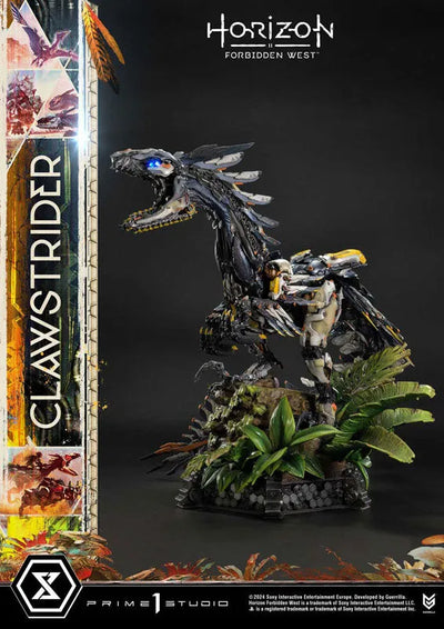 Horizon Forbidden West - Clawstrider - Ultimate Premium Masterline (UPMHFW-01) - 1/4 (Prime 1 Studio)ㅤ – Prime 1 Studio – ActionFigureBrasil — com base expositora