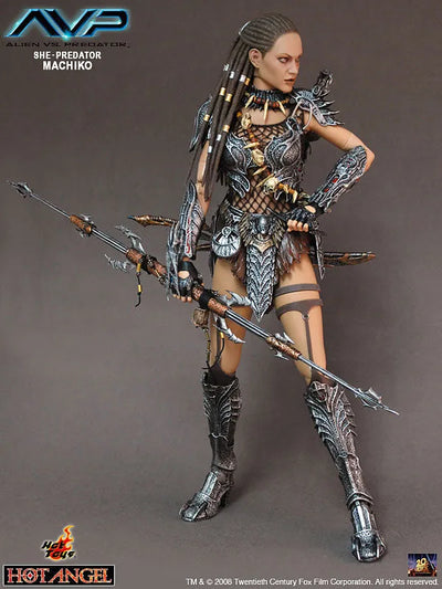 Hot Angel AVP 1/6 Scale Figure - Predator: Machikoㅤ – Hot Toys – ActionFigureBrasil — ângulo diferente