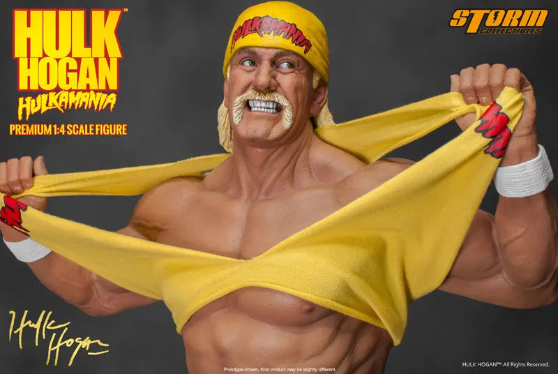 Hulk Hogan 1/4 premium Figure Hulkamaniaㅤ – Storm Collectibles – ActionFigureBrasil