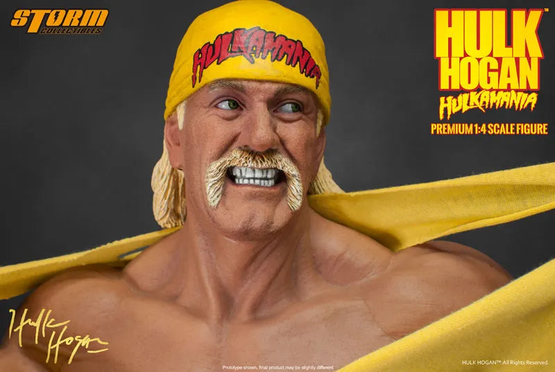 Hulk Hogan 1/4 premium Figure Hulkamaniaㅤ – Storm Collectibles – ActionFigureBrasil
