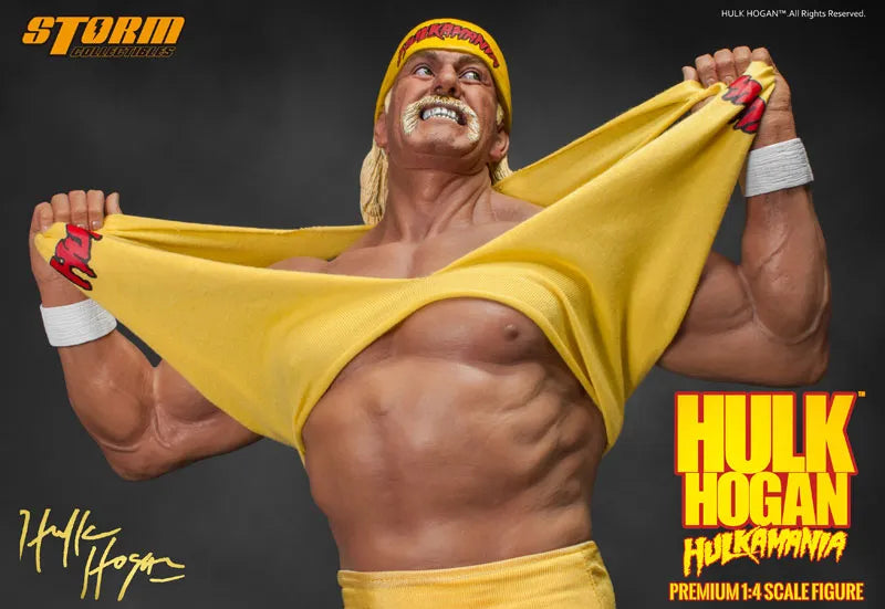 Hulk Hogan 1/4 premium Figure Hulkamaniaㅤ – Storm Collectibles – ActionFigureBrasil