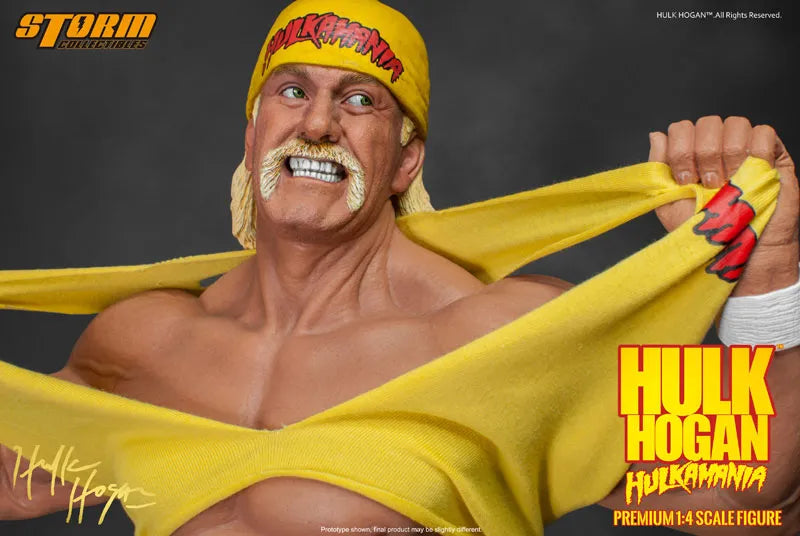 Hulk Hogan 1/4 premium Figure Hulkamaniaㅤ – Storm Collectibles – ActionFigureBrasil