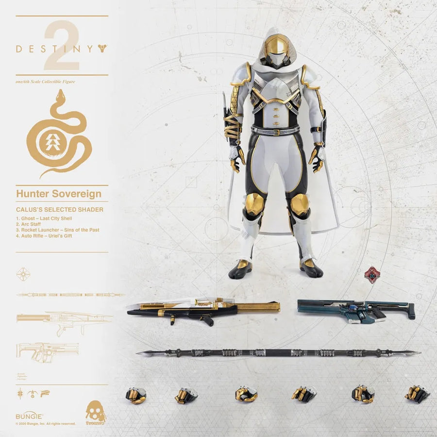 Hunter Sovereign (Calus's Selected Shader) – Threezero – ActionFigure Brasil