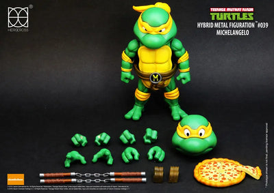 Hybrid Metal Figuration #039 "Ninja Turtles" Michelangeloㅤ – Puella Magi Madoka Magica – ActionFigureBrasil — embalagem