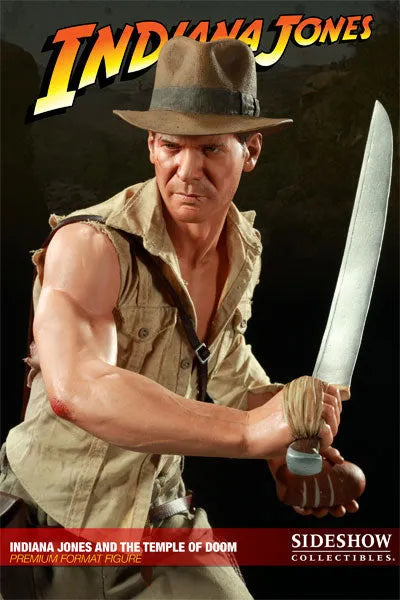 Indiana Jones - 1/4 Scale Premium Figure: Indiana Jones (The Temple Of Doom)ㅤ – Sideshow Collectibles – ActionFigureBrasil — embalagem
