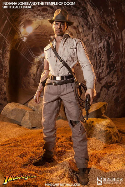 Indiana Jones and the Temple of Doom 1/6 Scale Figure - SideShow Sixth Scale: Indiana Jonesㅤ – Sideshow Collectibles – ActionFigureBrasil — detalhe do produto