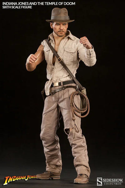 Indiana Jones and the Temple of Doom 1/6 Scale Figure - SideShow Sixth Scale: Indiana Jonesㅤ – Sideshow Collectibles – ActionFigureBrasil — ambientada